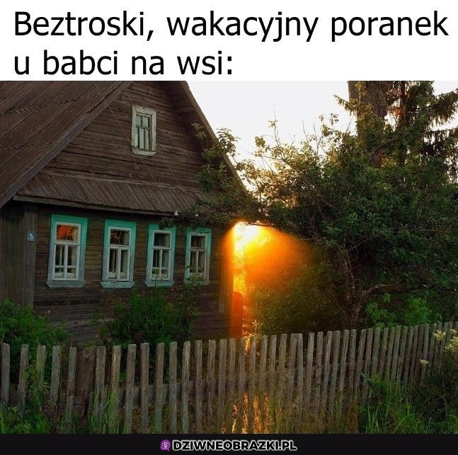 Poranek u babci