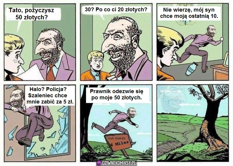 Tato, pożyczysz 50?