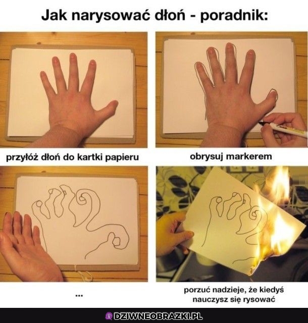 Rysowanie dłoni