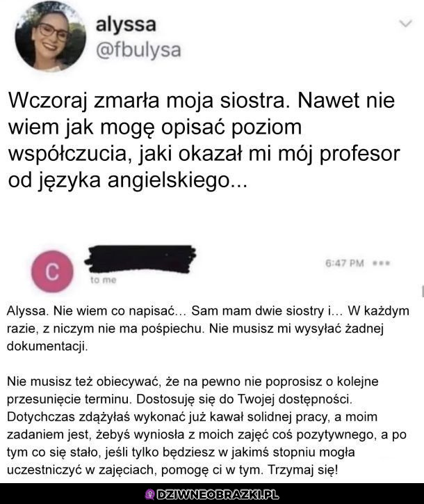 To powinno  być w słowniku pod hasłem empatia