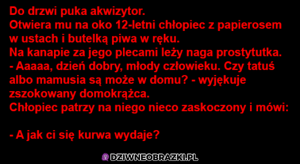 Ciekawe czego się spodziewał