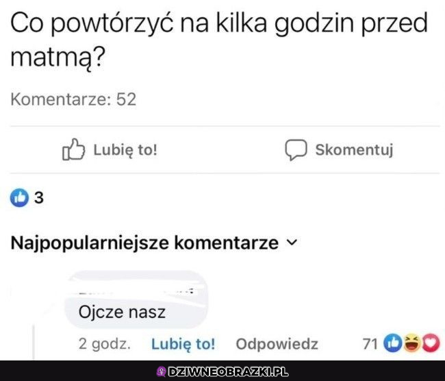 Na pewno nie zaszkodzi ;p 