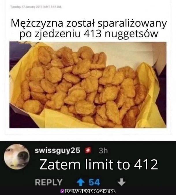 Znamy już limit