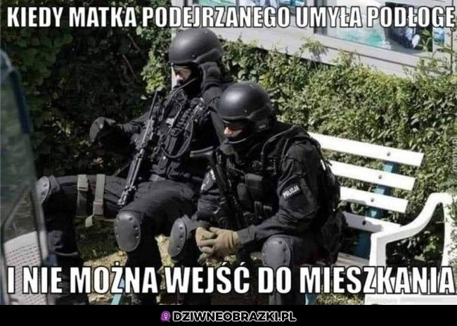 No nie ma lekko jak podłoga zmyta