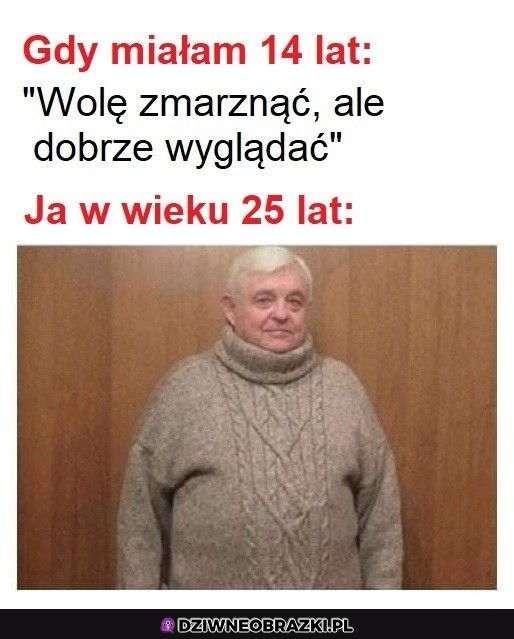 Jednak nie lubię marznąć