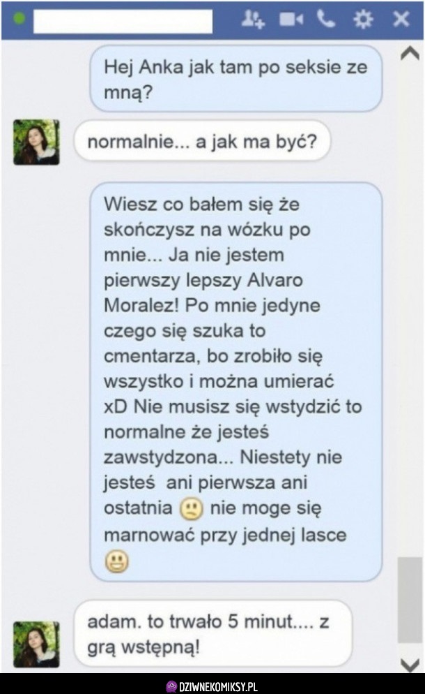 Adam wreszcie zaruchał