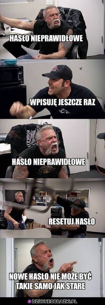 Hasło nieprawidłowe