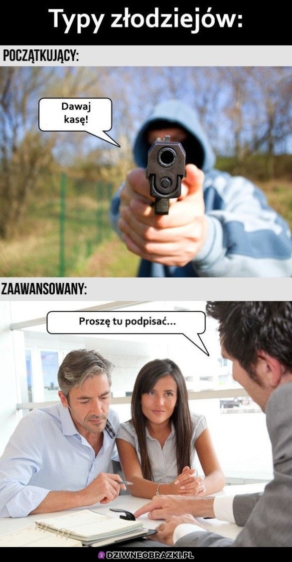 Typy złodziejów