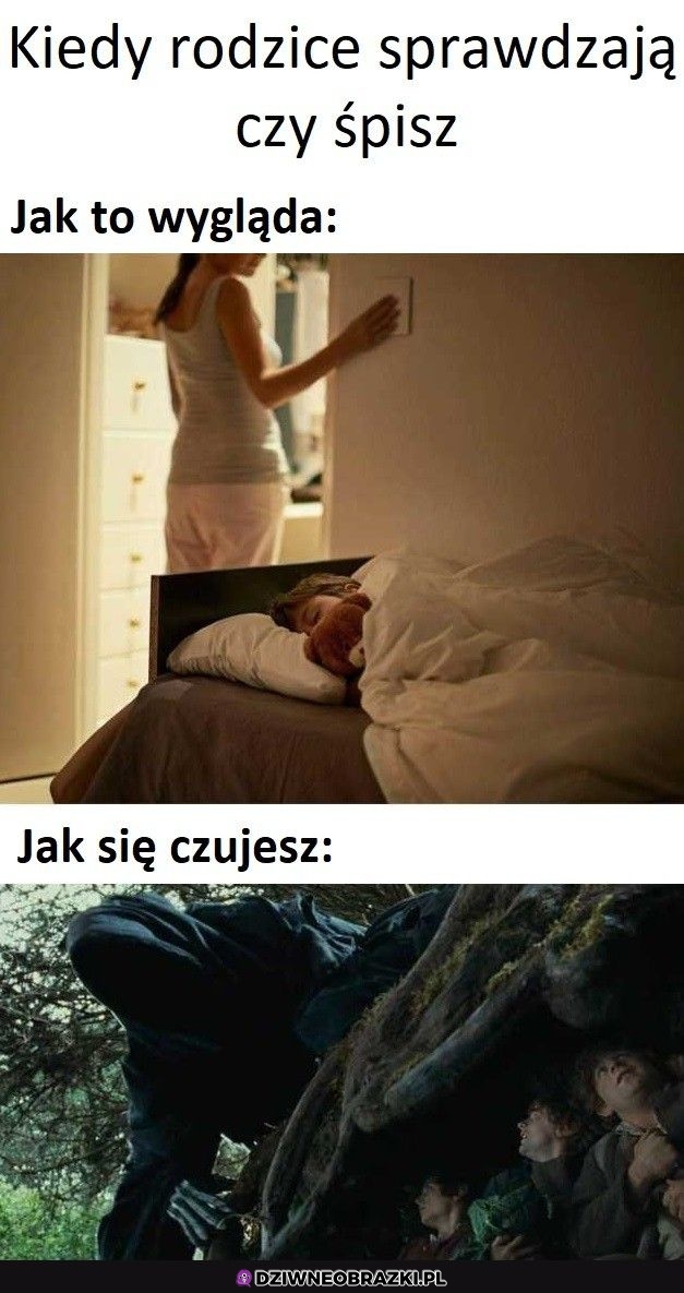 Sprawdzenie czy śpisz