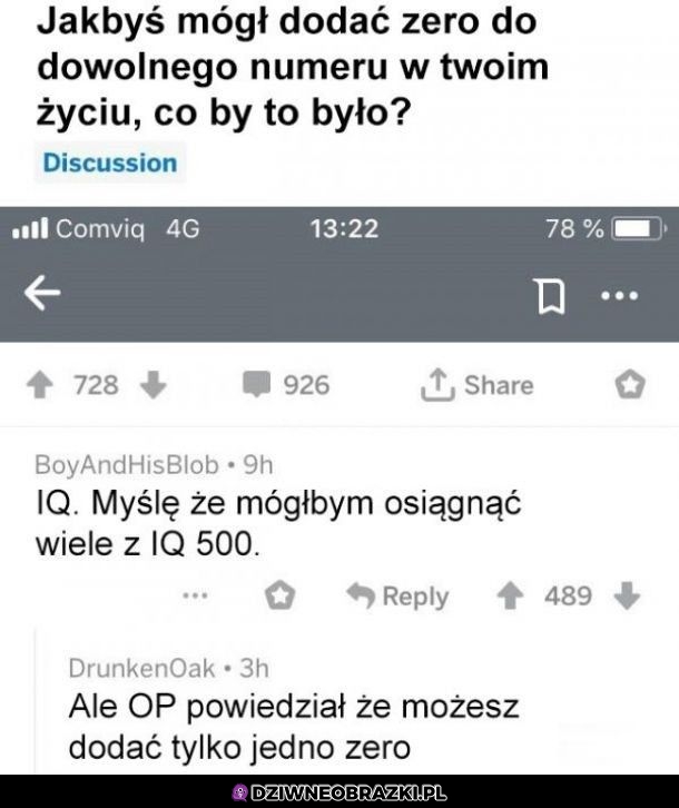 Gdybyś mógł dodać zero