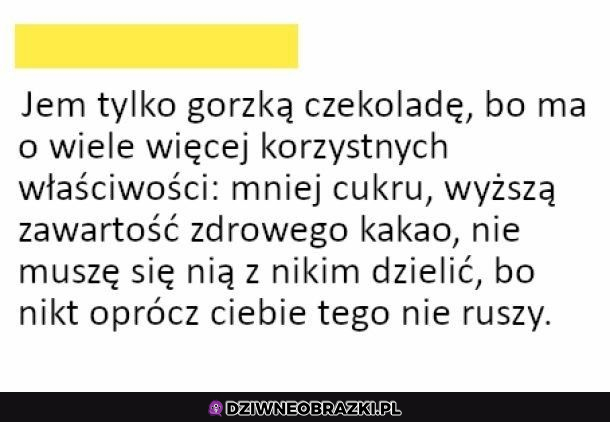 Już wiadomo po co jest gorzka czekolada