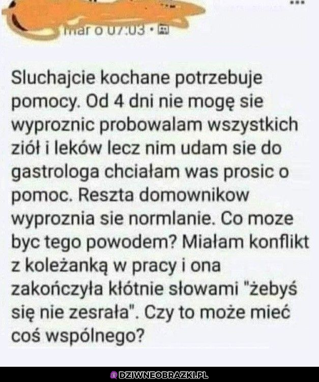 To musi być przez to