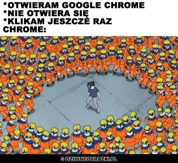 Otwieranie Chrome