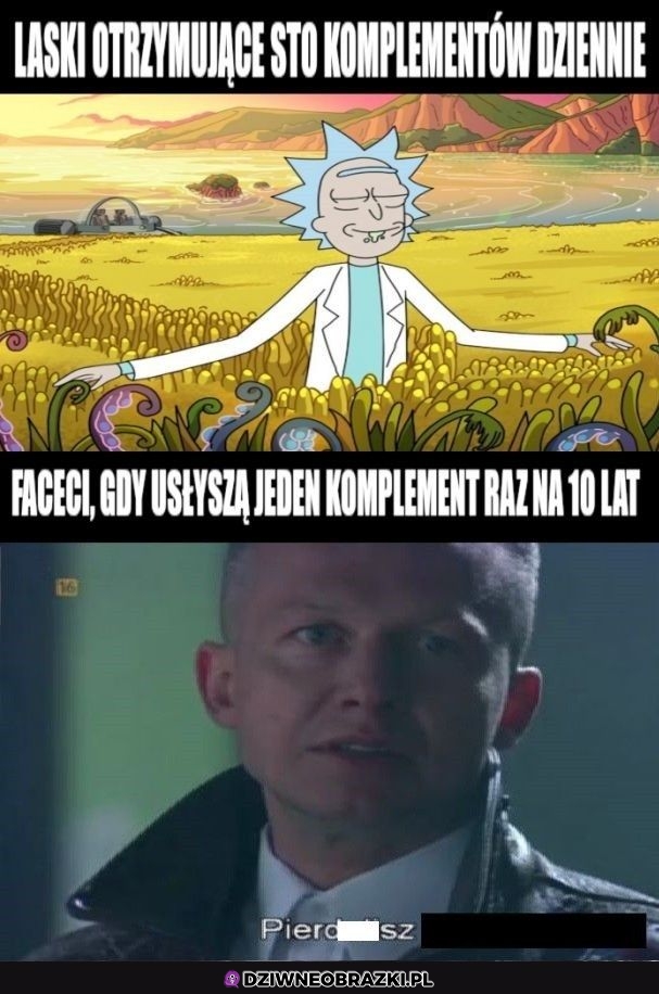 Kiedy facet słyszy komplement