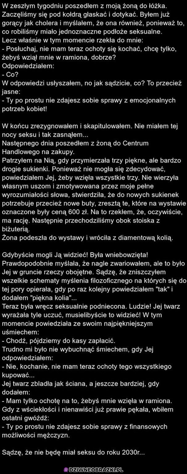 Taka sytuacja mnie spotkała ostatnio