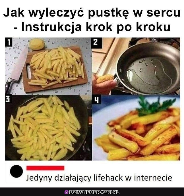 Frytki, lek na wszystko 