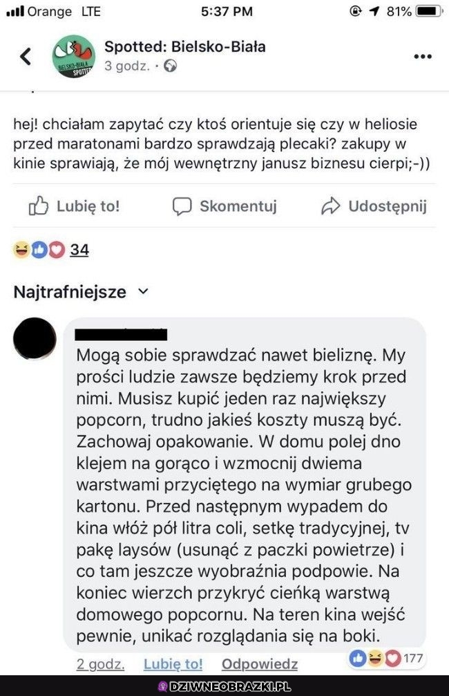 Czy sprawdzają tam plecaki?