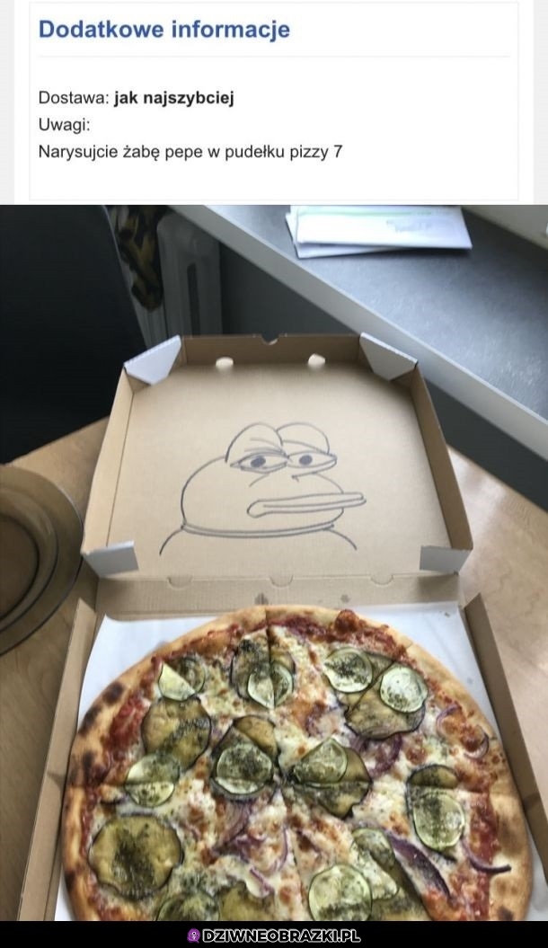 Rysunek w pizzy