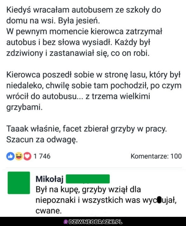 Taka dziwna sytuacja w autobusie