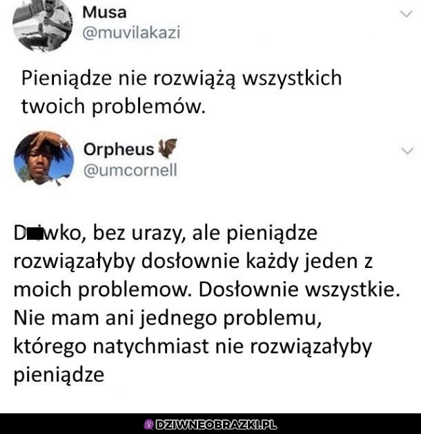 Pieniądze vs problemy