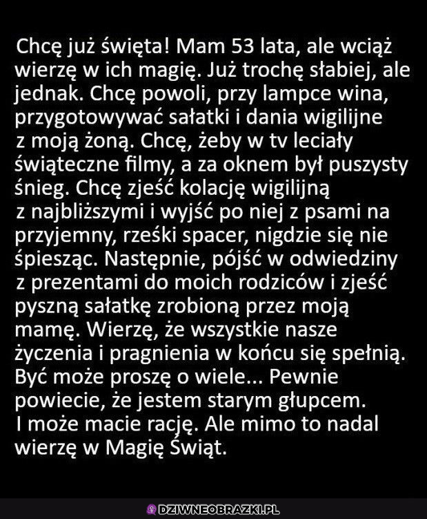 Teraz też tego chcę jeszcze bardziej!