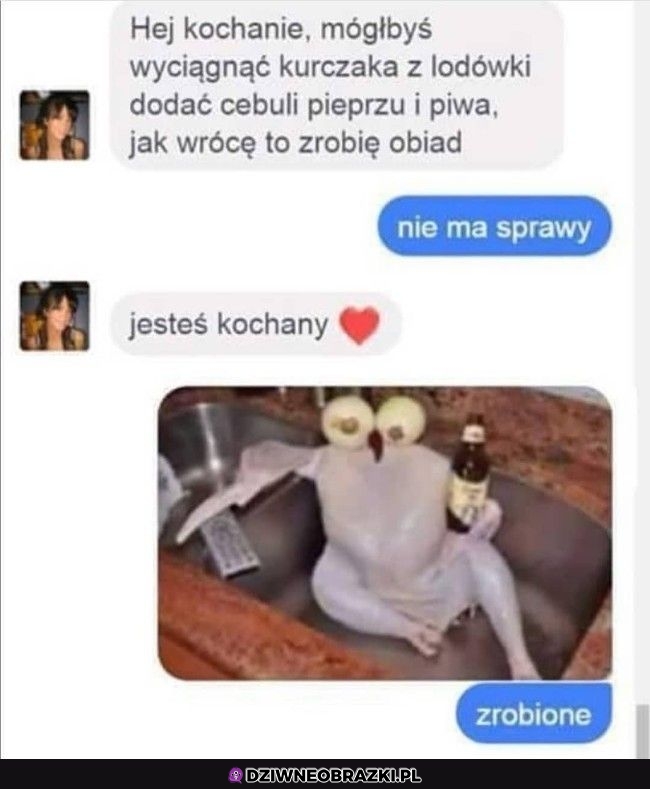 Kiedy chłop ma coś zrobić w kuchni