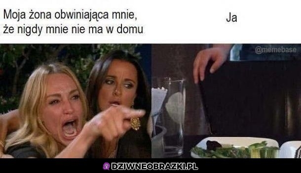 Że mnie w domu nie ma