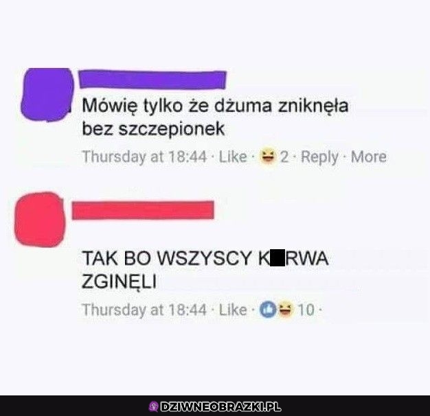 Dżuma zniknęła