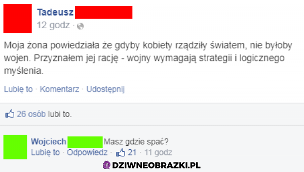 Stary, jak coś mam wolną kanapę