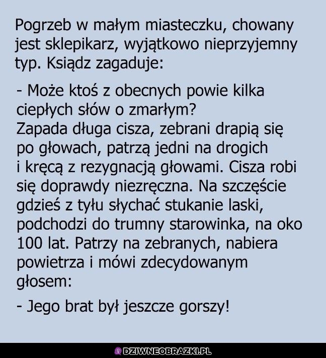 Coś miłego na pożegnanie