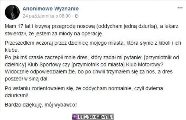 Dresiarz, który okazał się wybawcą