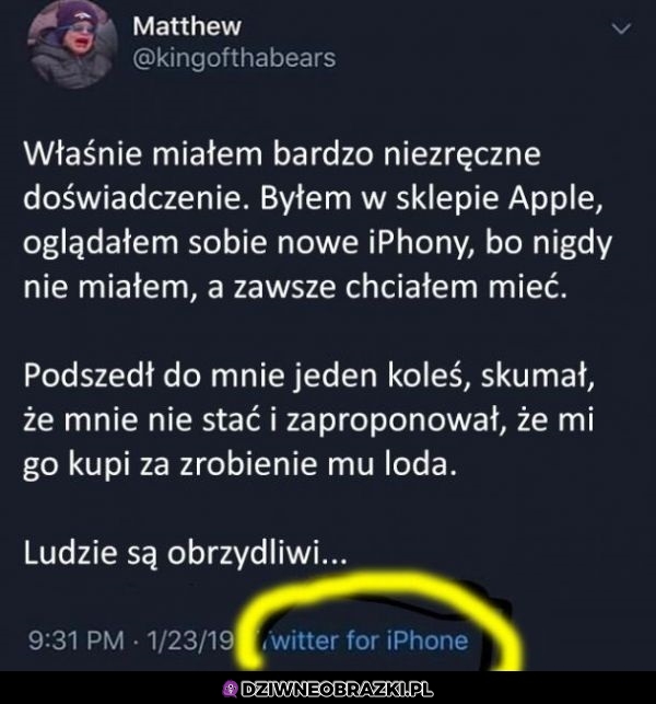 Kiedy zawsze chciałeś mieć ajfona, ale Cię nie stać