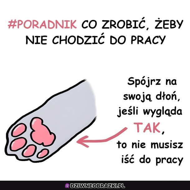 Jak nie iść do pracy?