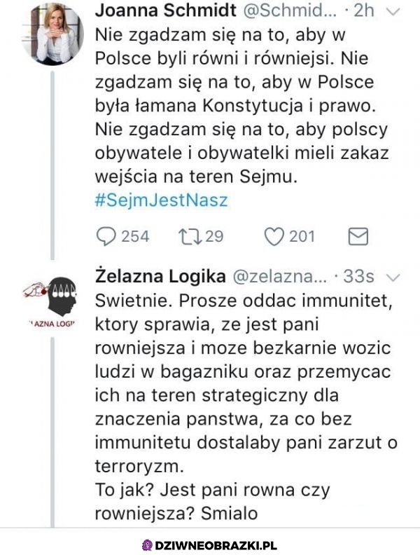 To chyba pierwszy polityczny obrazek tutaj, ale trzeba 