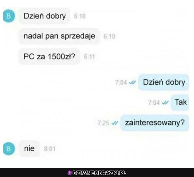 Nadal pan sprzedaje?