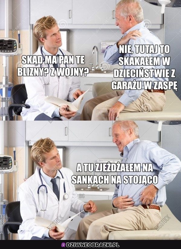 Skąd te blizny?