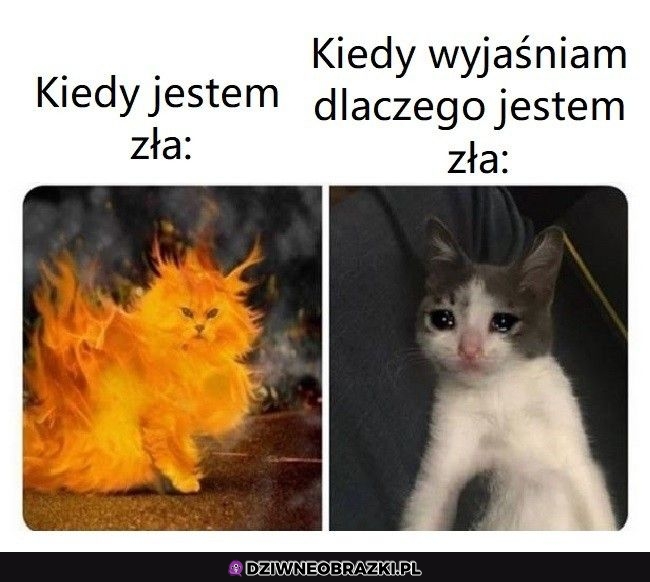 Kiedy jesteś zła