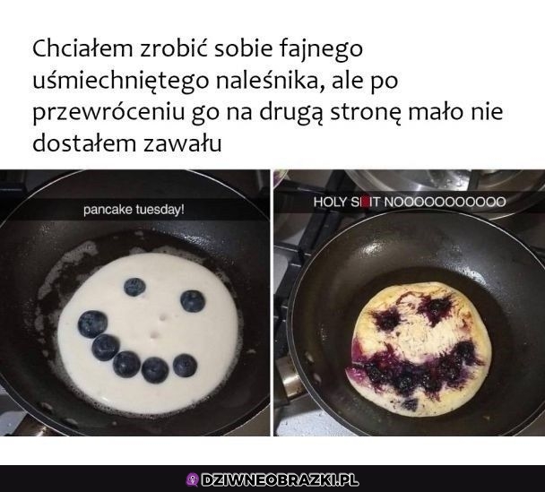 Uśmiechnięty naleśniczek