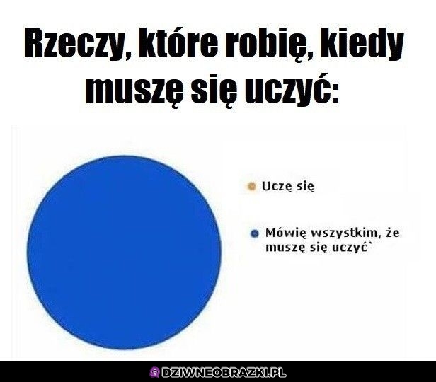 Kiedy muszę się uczyć