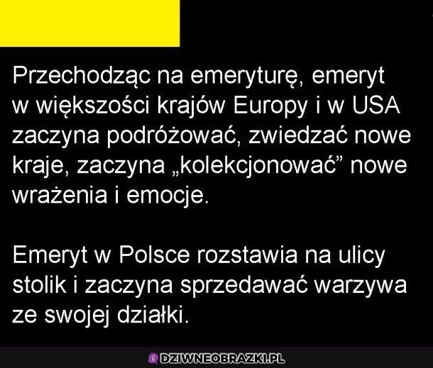 Taka ta emerytura w Polsce