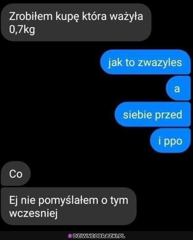 Jak on to zważył?