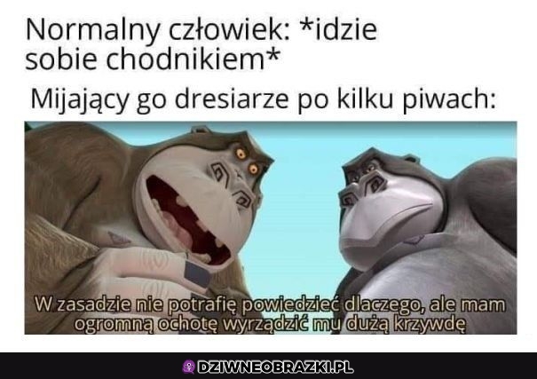 Kiedy idziesz sobie chodnikiem