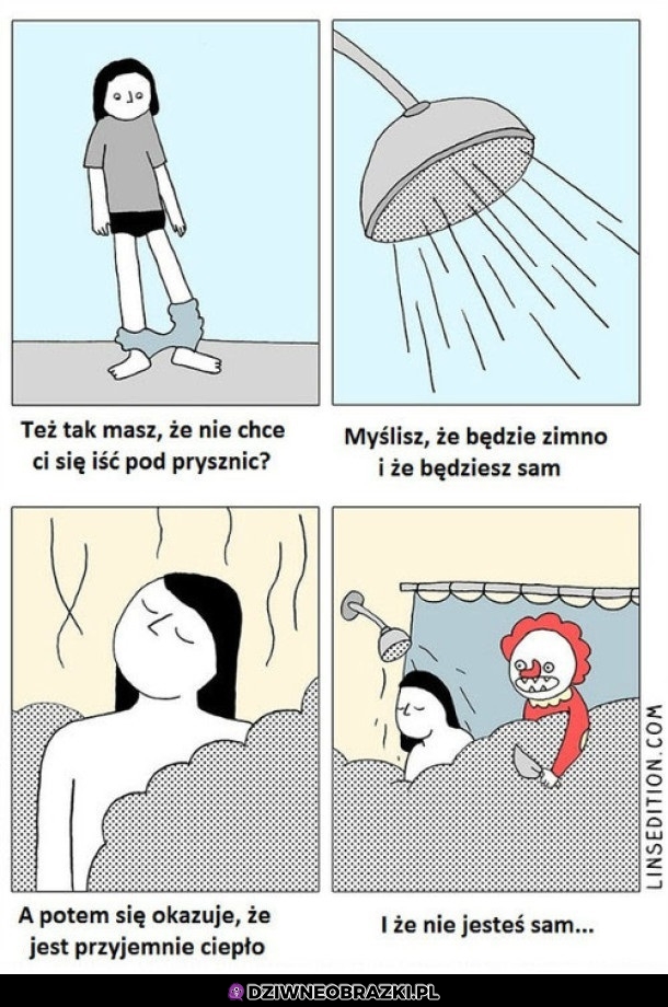 Pod prysznicem