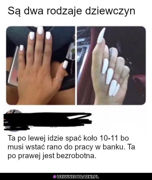 Dwa rodzaje dziewczyn