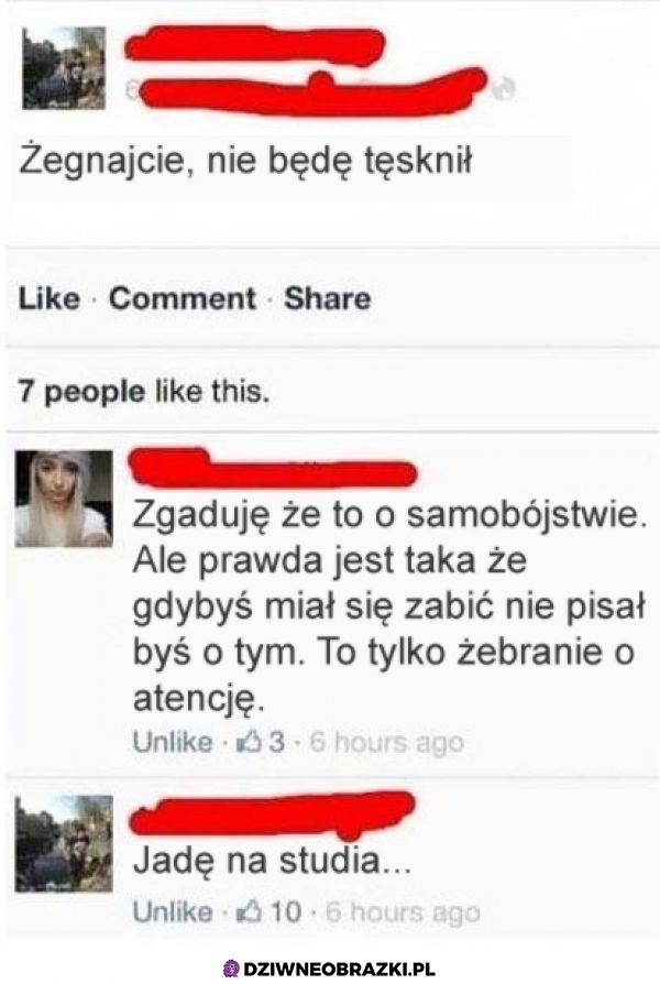 Pożegnał się