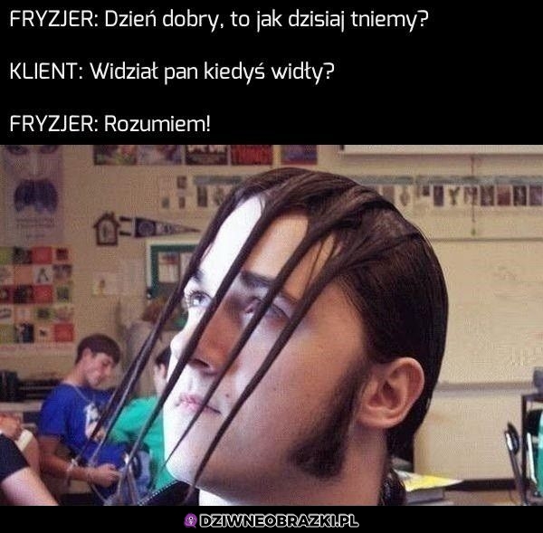 Fryzura na widły