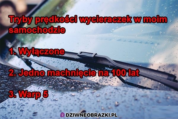 Tryby wycieraczek