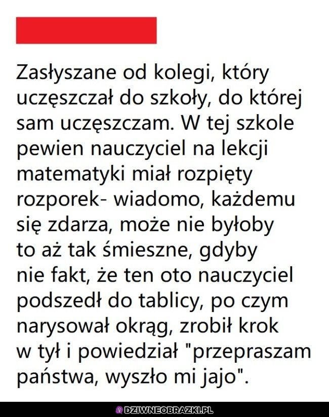 I tak został legendą szkoły