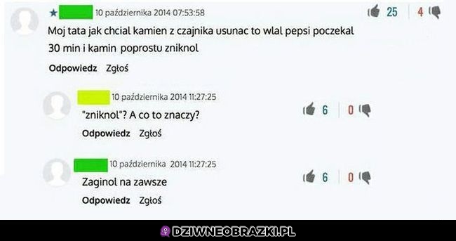Zniknoł