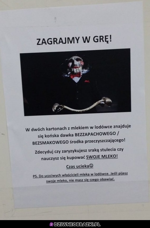 Takie ogłoszenie pojawiło się w jednym z KORPO